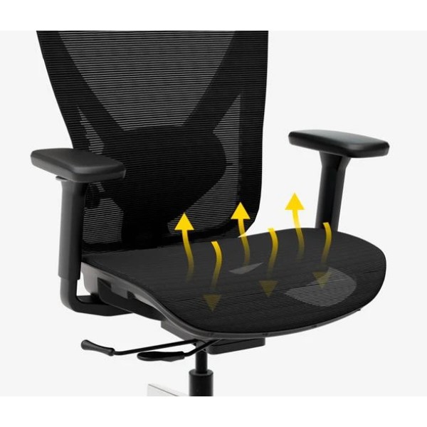 Фото - Кресло офисное Mealux Q1 Air Black (HF-Q1 M/B)